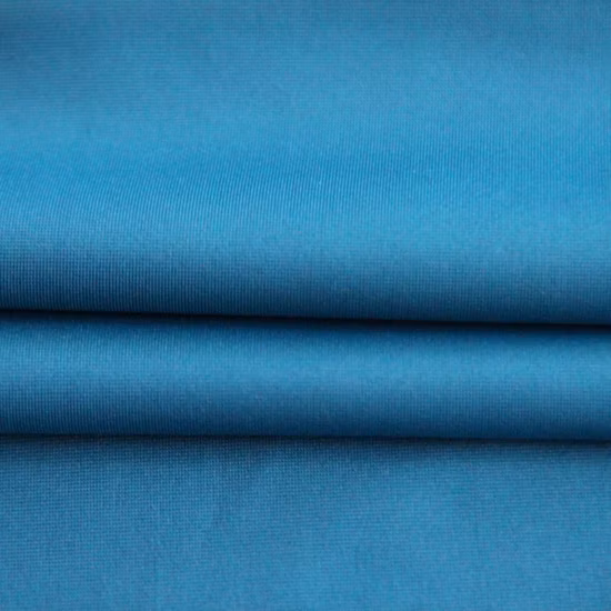 Tissu à tricoter en polyester teint uni en polyester 40d avec élastique en spandex/lycra pour maillots de bain/justaucorps/leggings/collants
