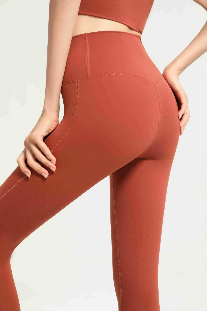 Seamless Yoga Gym Fitness Leggings Pants Trouser Tights Tummy Control Mesh Fashion Capri and Bra Fabric Contour Wholesale