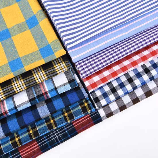 Tissus d'uniforme scolaire 100 % polyester à carreaux vichy, tissu vérifié pour jupe/uniforme scolaire