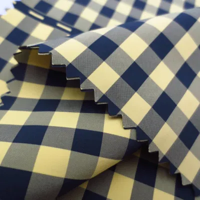 100 % polyester tricoté Ripstop respirant manteaux imprimé tissu de veste polaire collé avec PA ou PVC TPU PU enduit